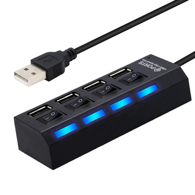 開關集線器 廠家直銷的長條USB HUB 一拖四接口集線器，便捷與高效的完美融合